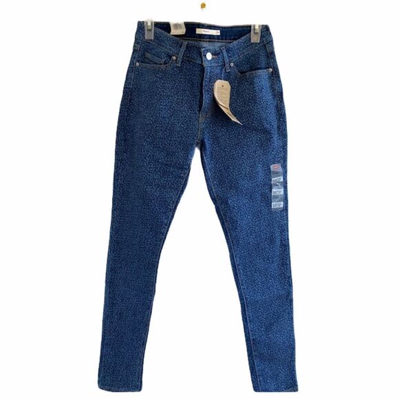 Levi’s 711 Leopard Print Skinny Jeans | 30 - Picture 1 of 9
